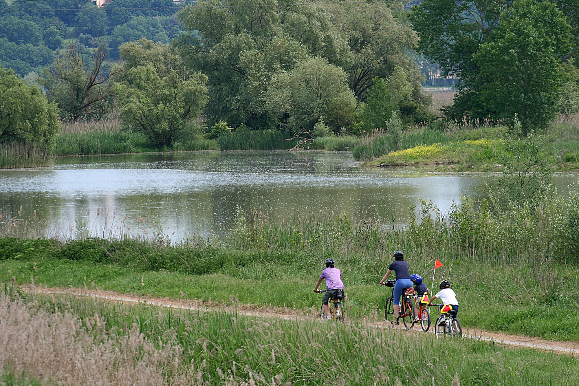 Cycling along the Sentiero della Bonifica