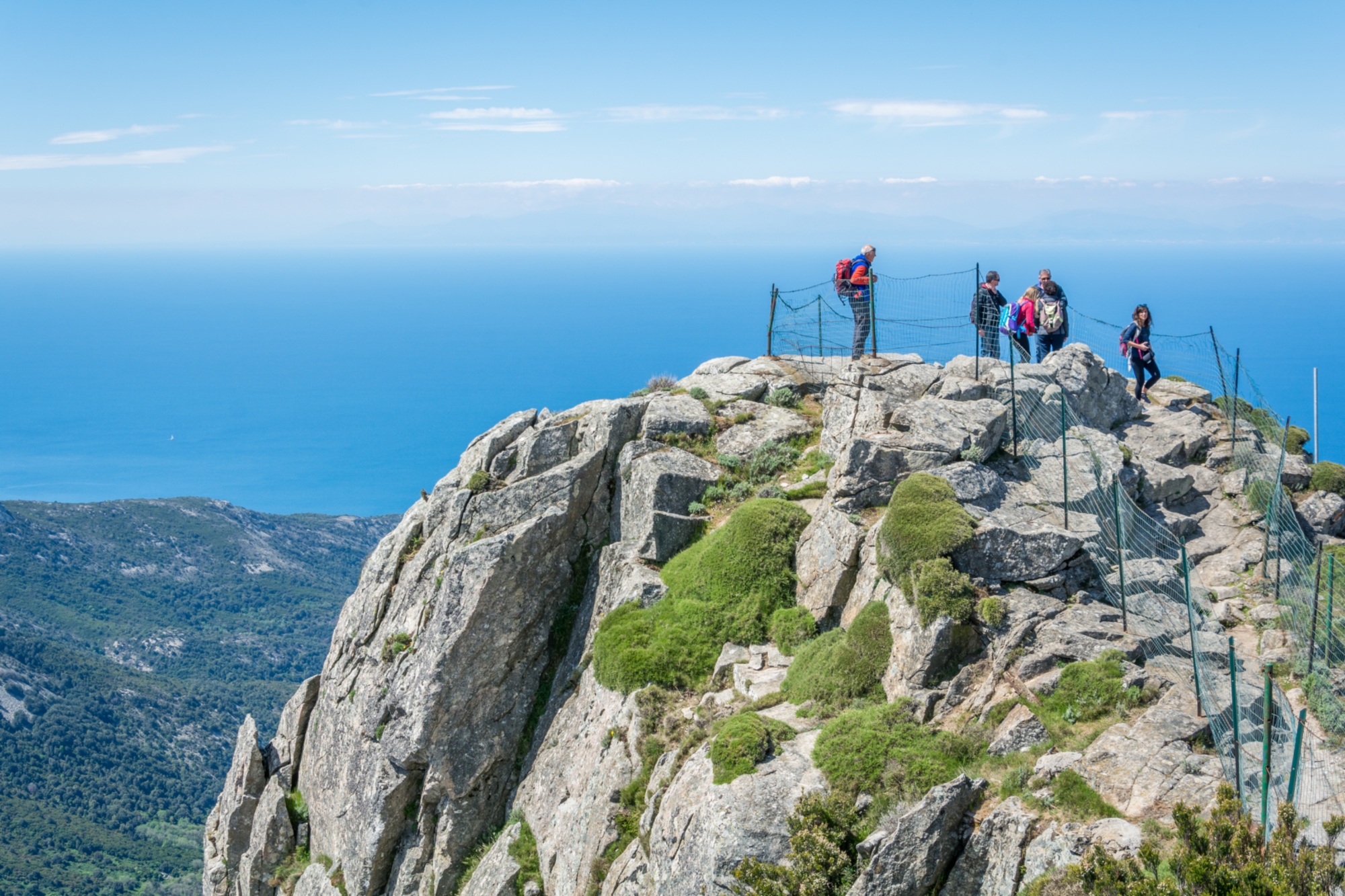 Nei pressi della vetta del Monte Capanne