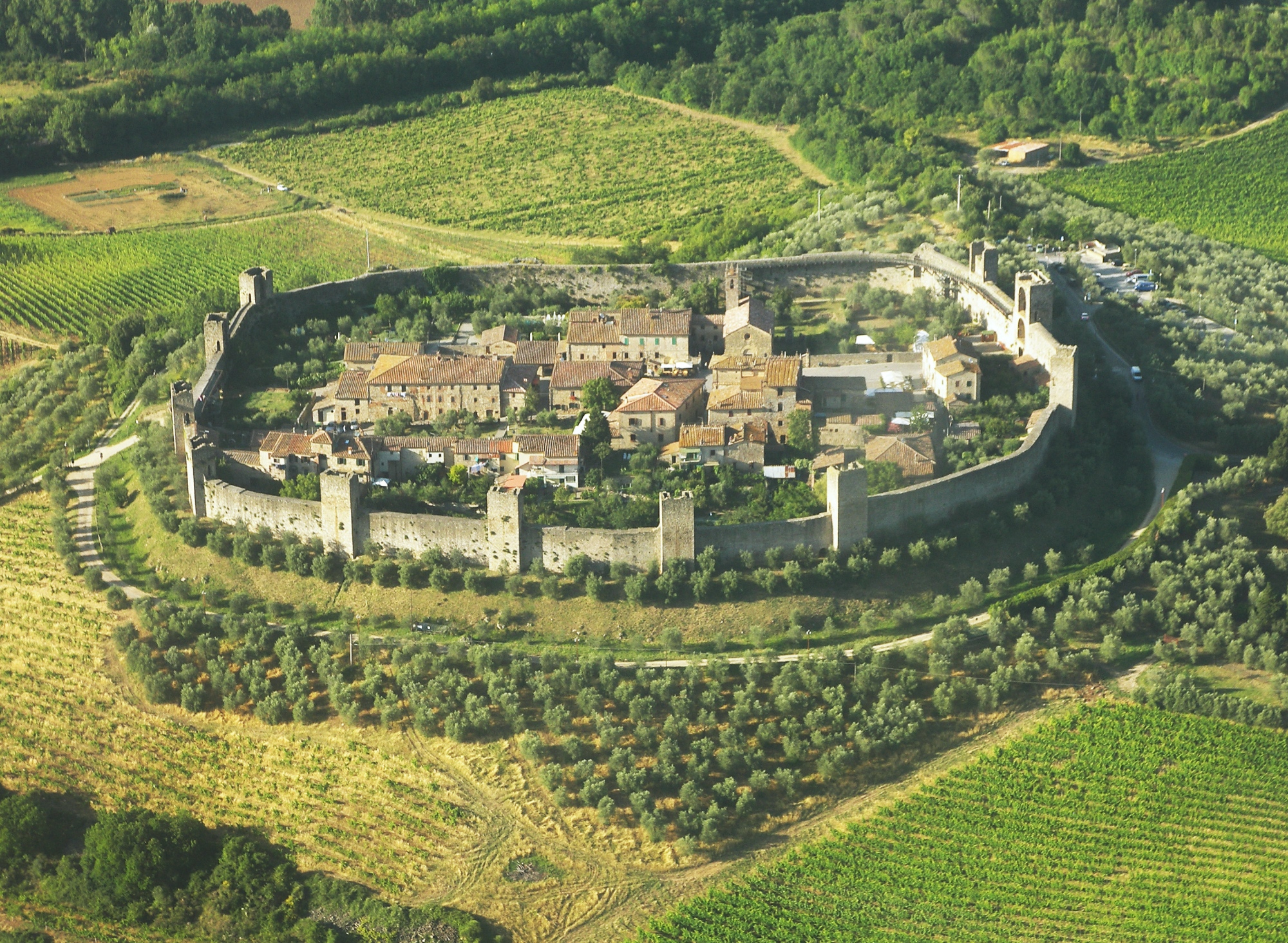Monteriggioni from above