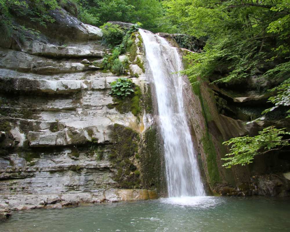 The Acquacheta waterfalls