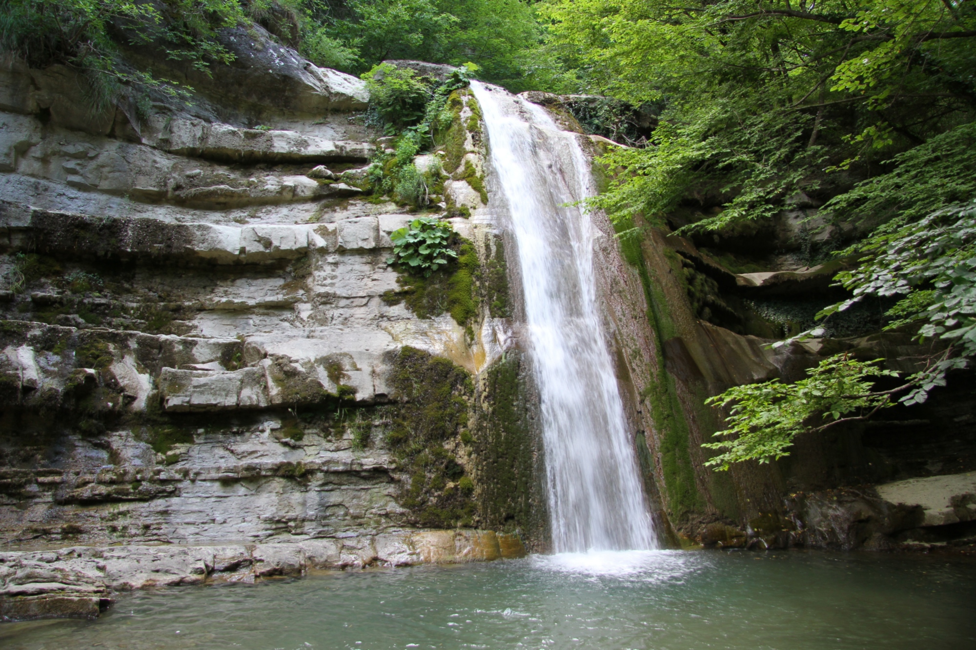 Die Wasserfälle des Flusses Acquacheta