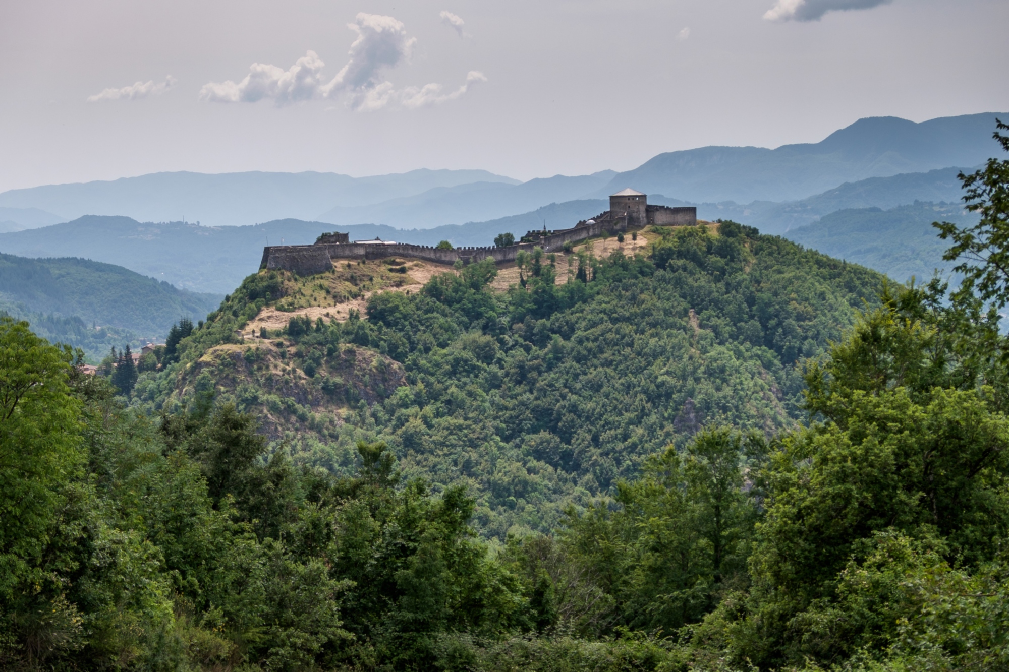 Blick auf die Fortezza delle Verrucole