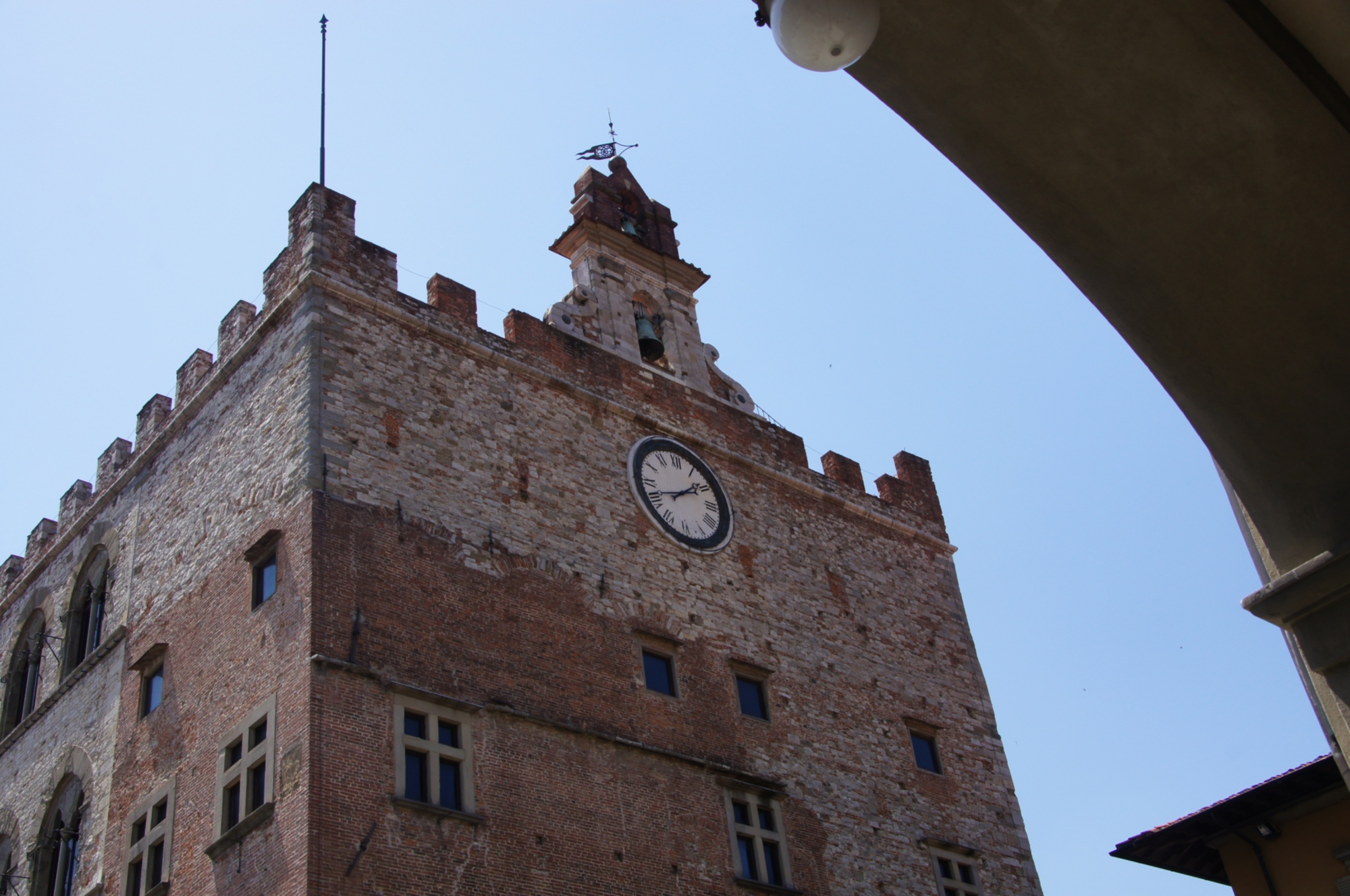 A glimpse of Palazzo Pretorio in Prato