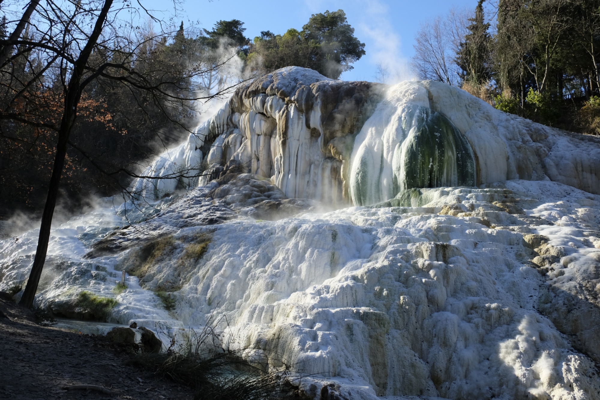 Kalksteinfelsen in Bagni San Filippo