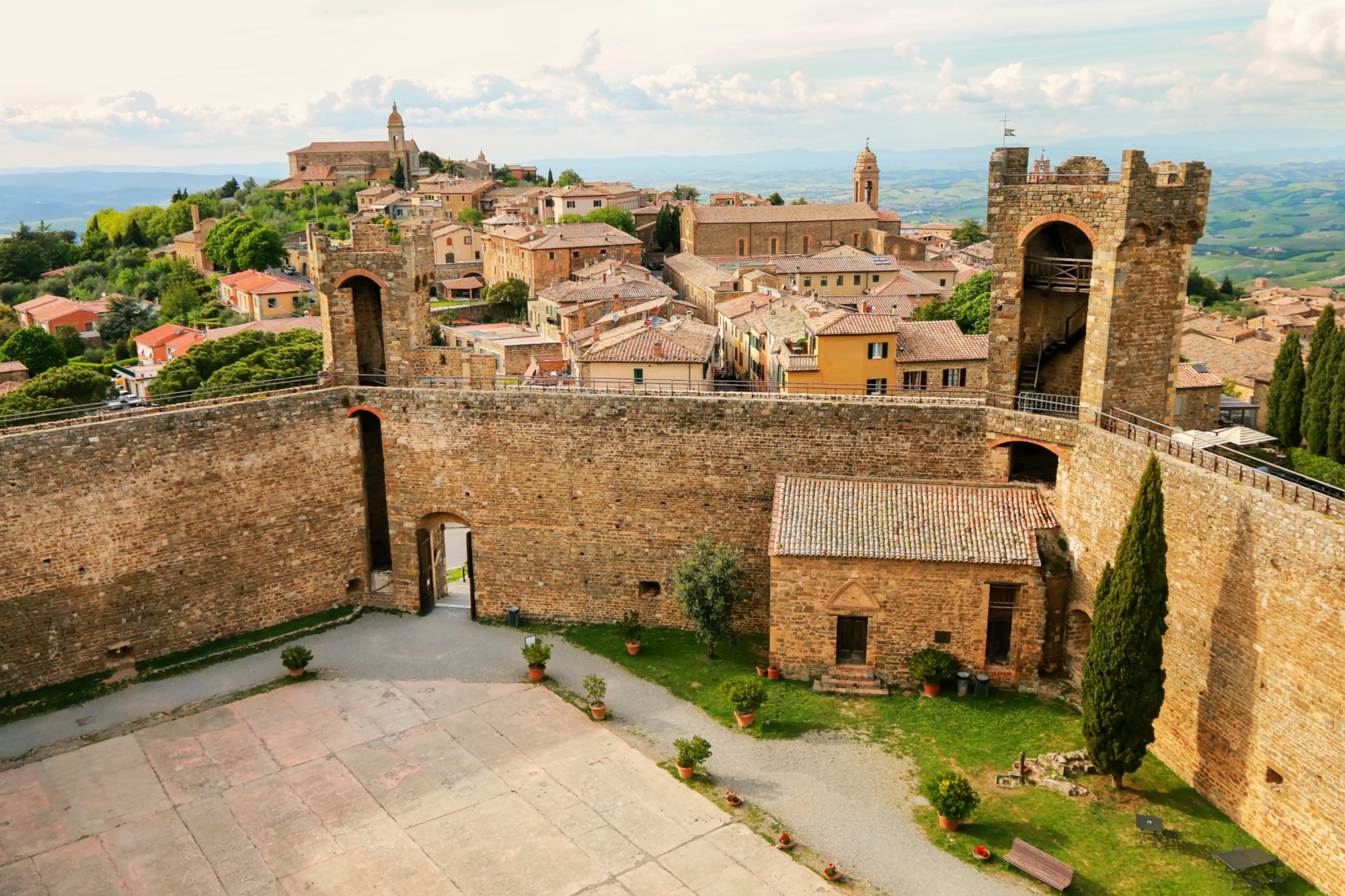 Fortress and town of Montalcino