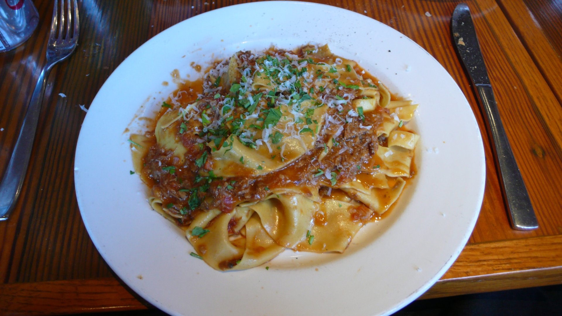 Pappardelle with duck sauce