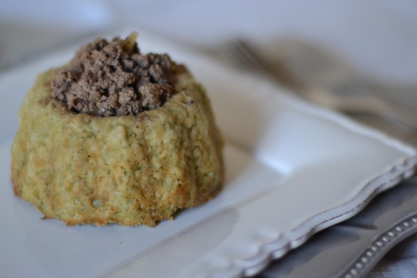 Rice and cardoon pie with chicken liver and Vin Santo