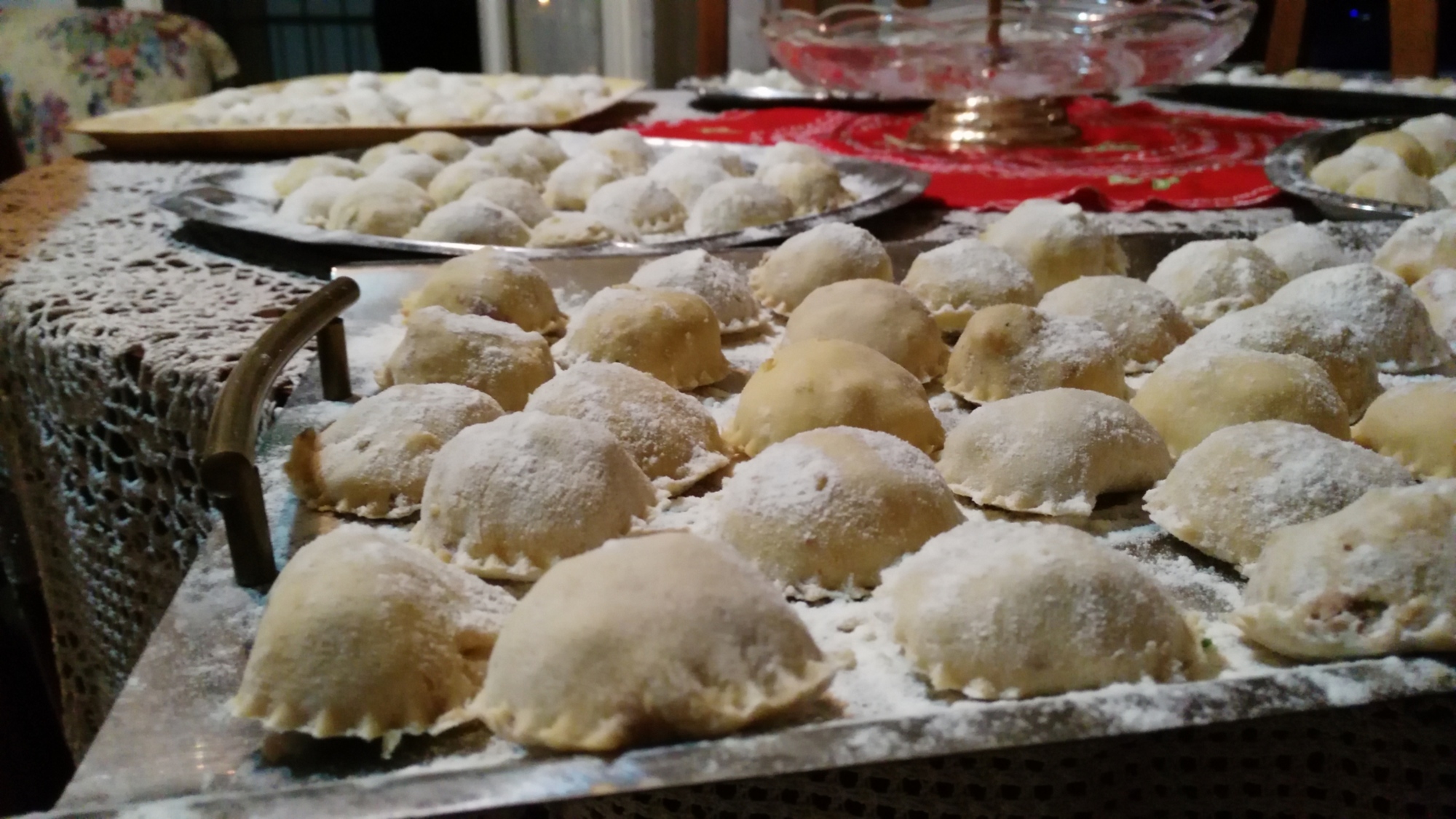 I tordelli prima di essere cotti I tordelli prima di essere cotti