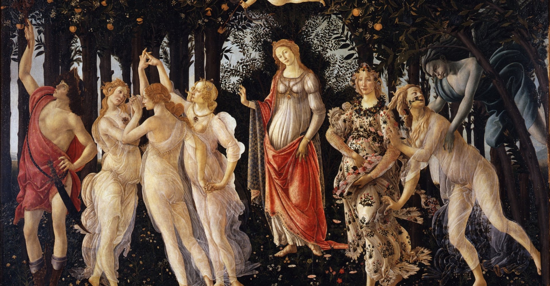 Der Frühling von Sandro Botticelli in den Uffizien
