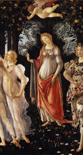 La Primavera, Botticelli en Galería de los Uffizi