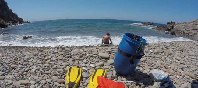 Machen Sie einen Halt an der Bucht Buca delle Fate, wenn Sie auch etwas schwimmen und tauchen möchten