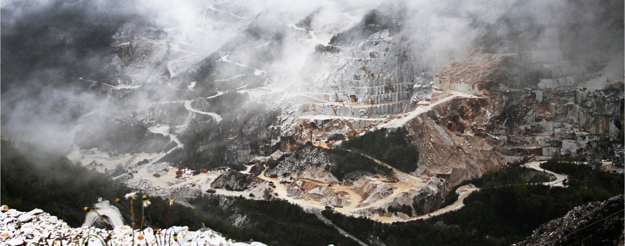 Carrara marble quarries