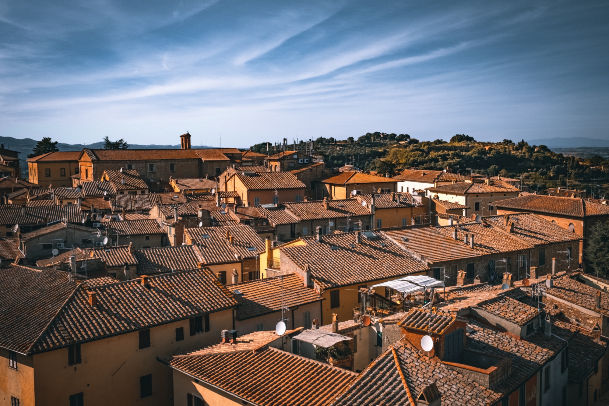 Chiusi from above