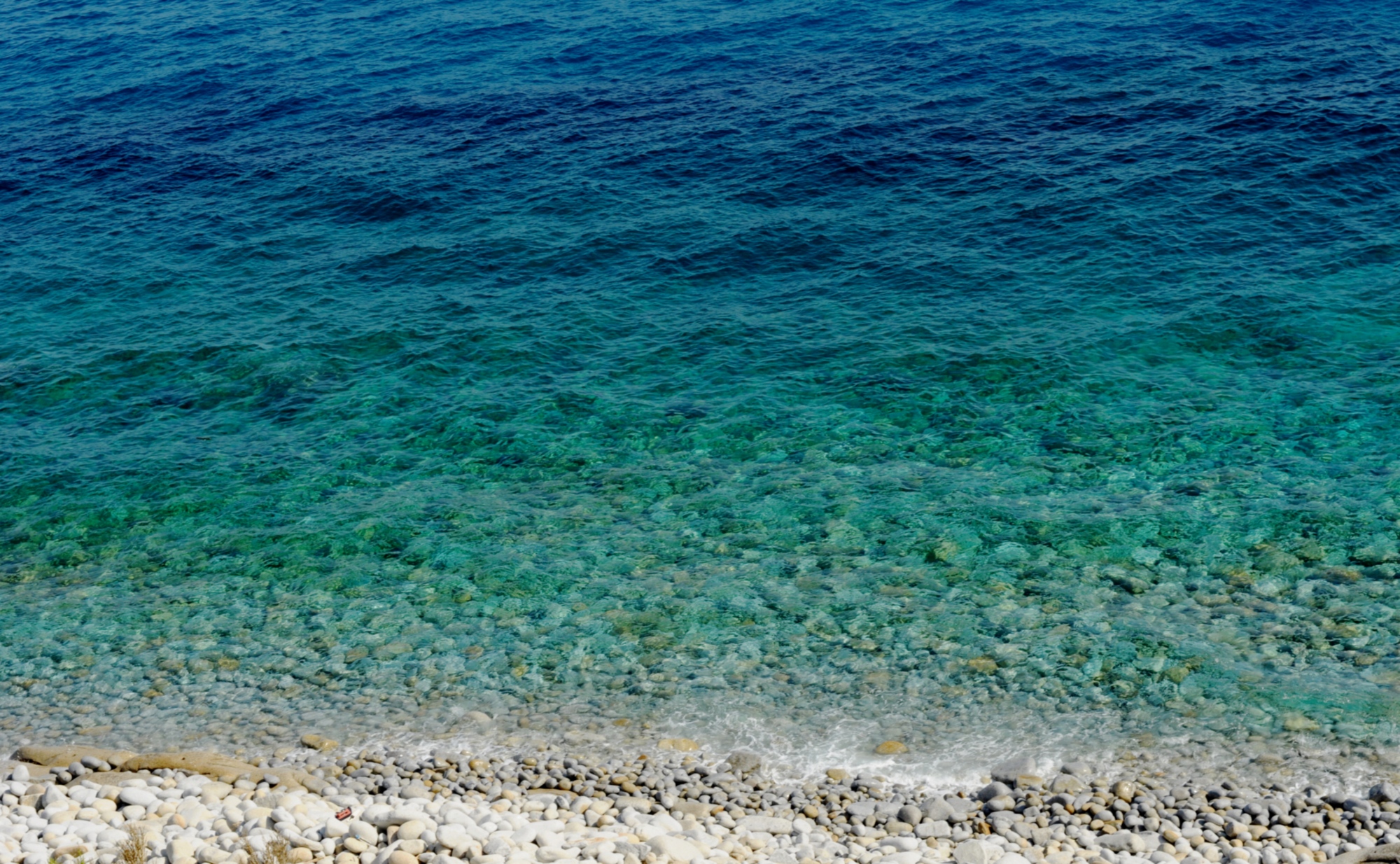 Crystal sea of ​​Elba island