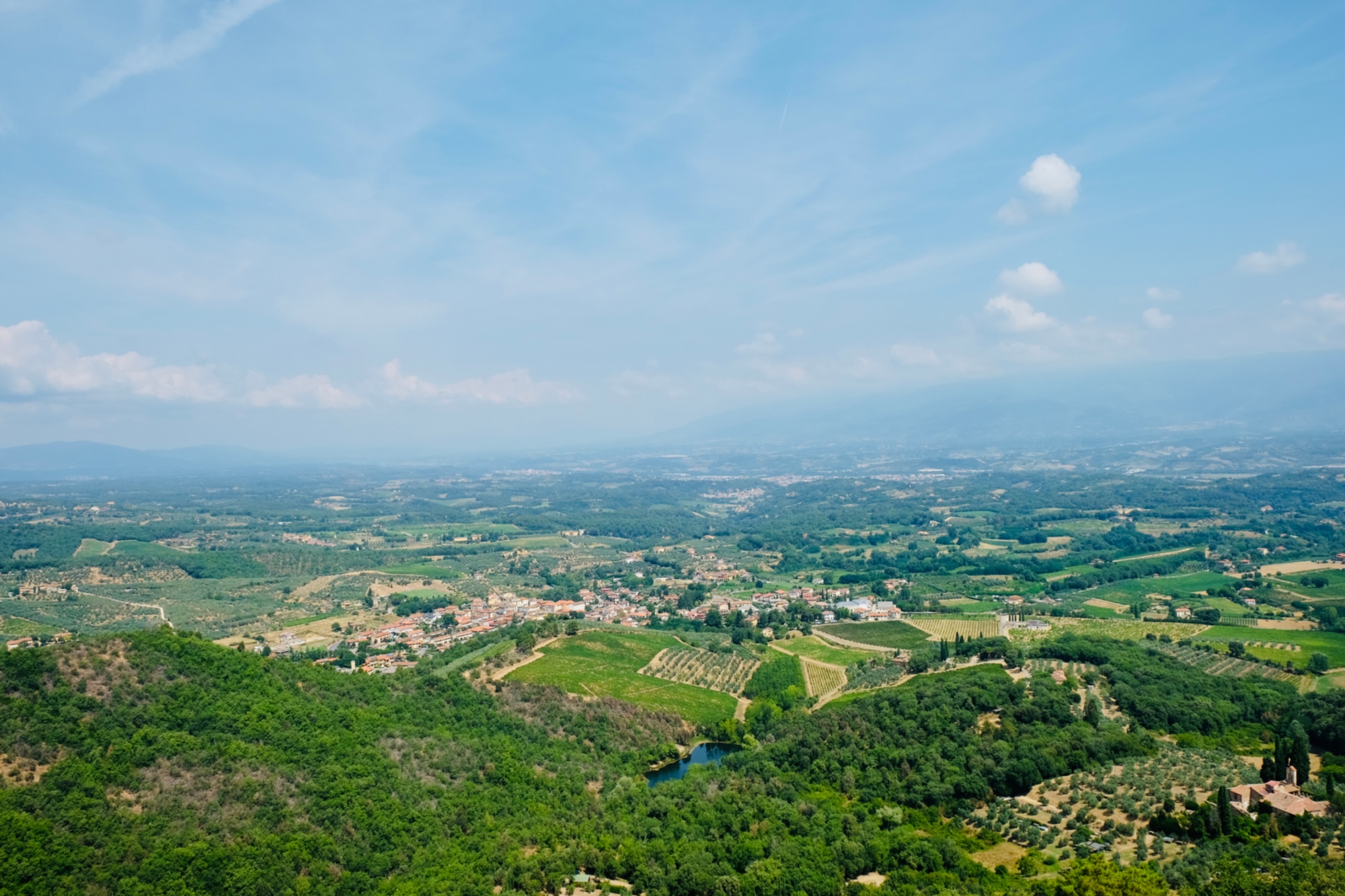 Vista dalla Torre di Galatrona