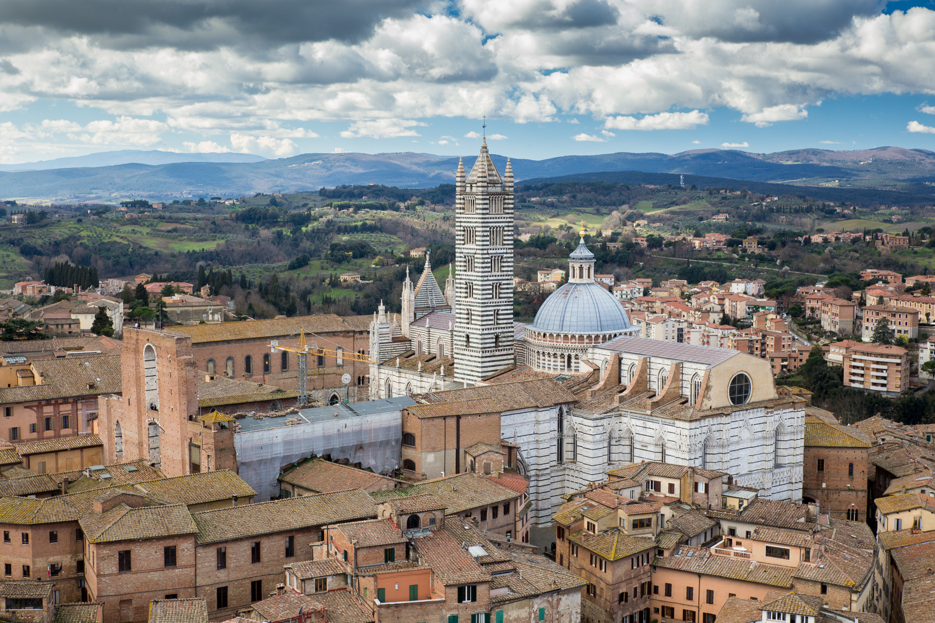 La Catedral de Siena desde la Torre del Mangia