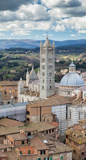 Der Dom von Siena von der Torre del Mangia aus