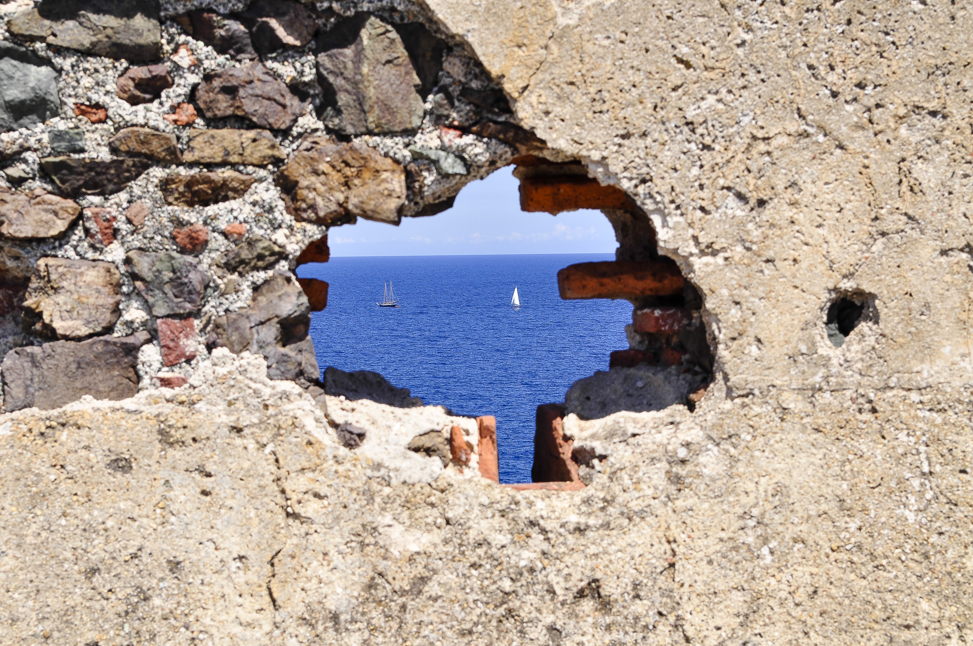 Elba Island through the wall