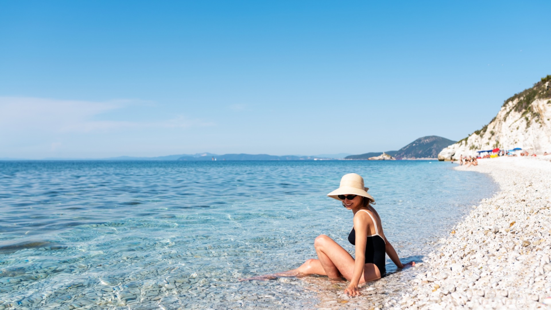 Beach of Capo Bianco, Elba island