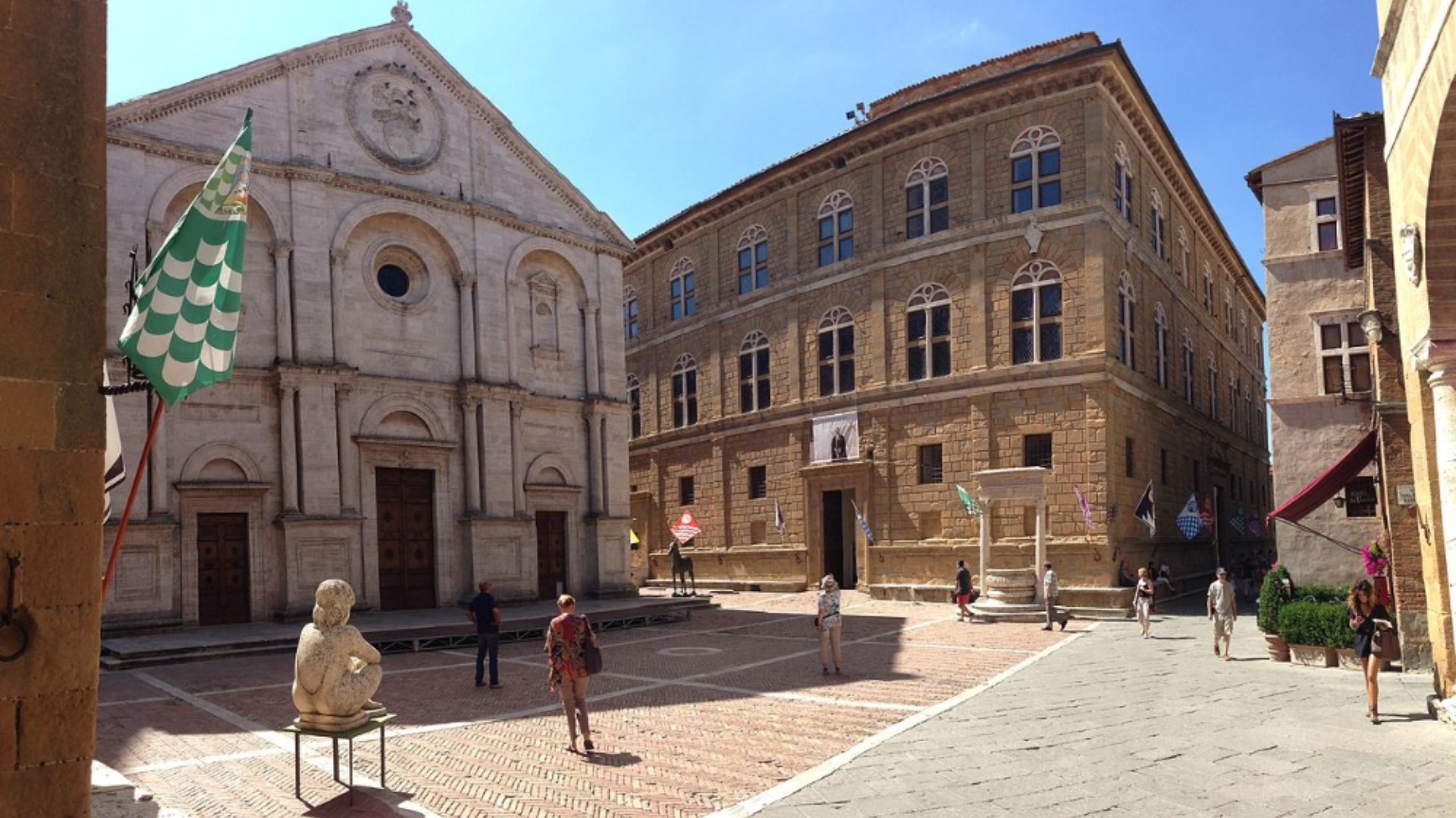 Piazza Pio II en Pienza