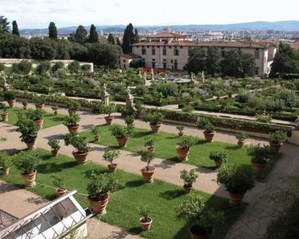Der Garten der Villa von Castello