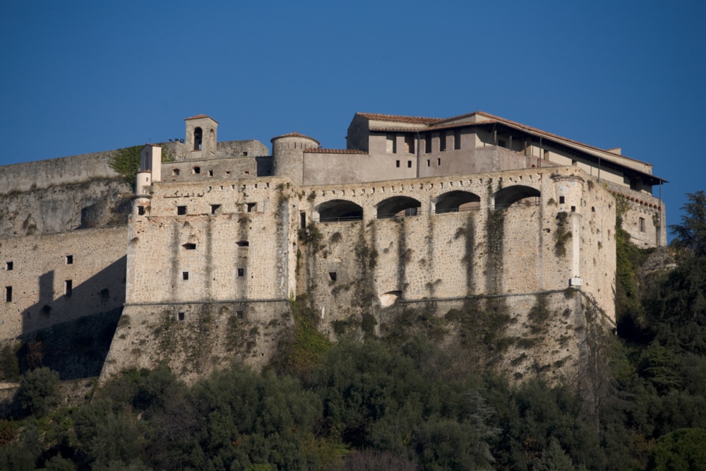 The historic fortification dominates the city from above