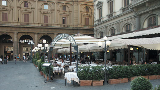 Plaza de la República en Florencia
