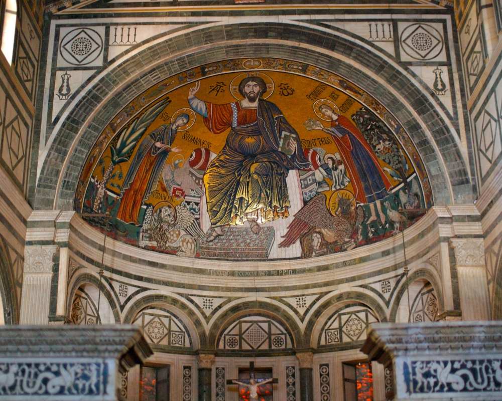 Il mosaico nell'abside della Basilica