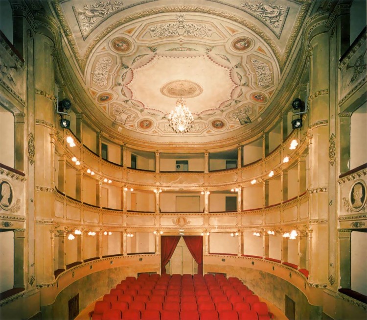 El Teatro de la Academia Ricomposti en Anghiari