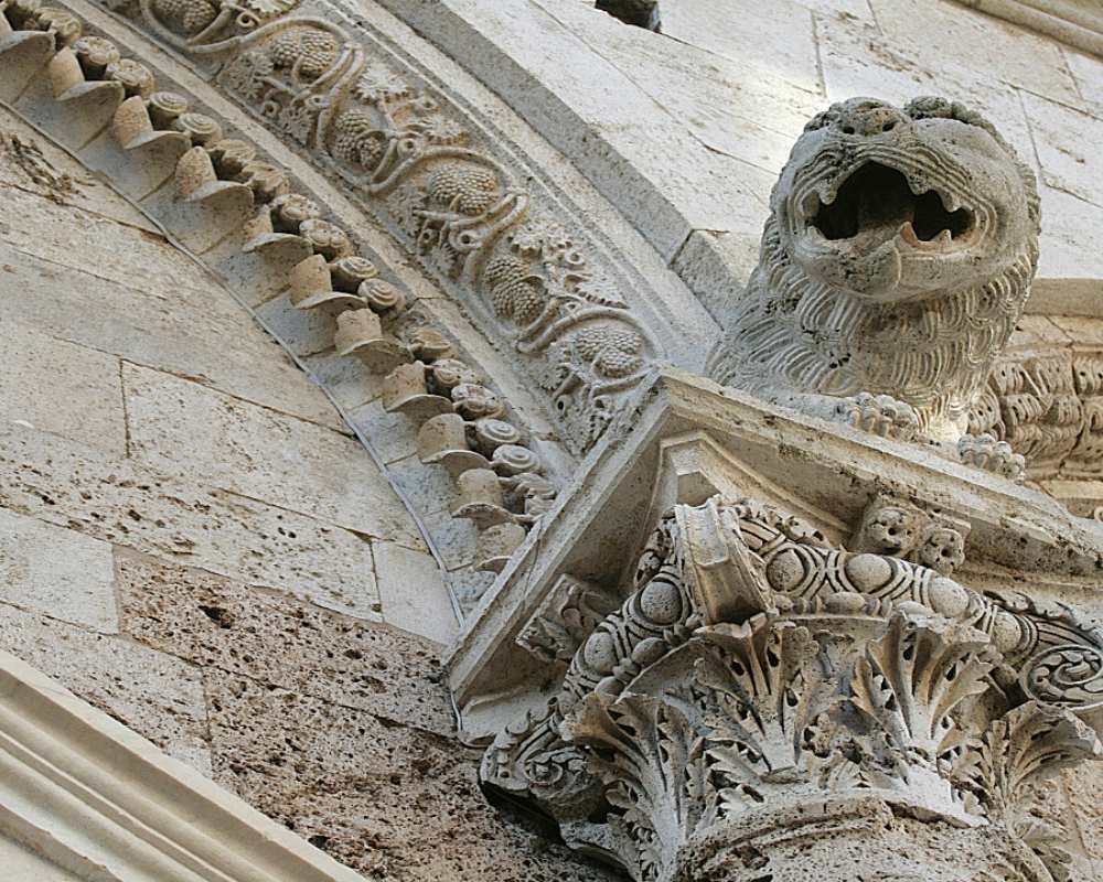 Détail de la cathédrale de San Cerbone, Massa Marittima