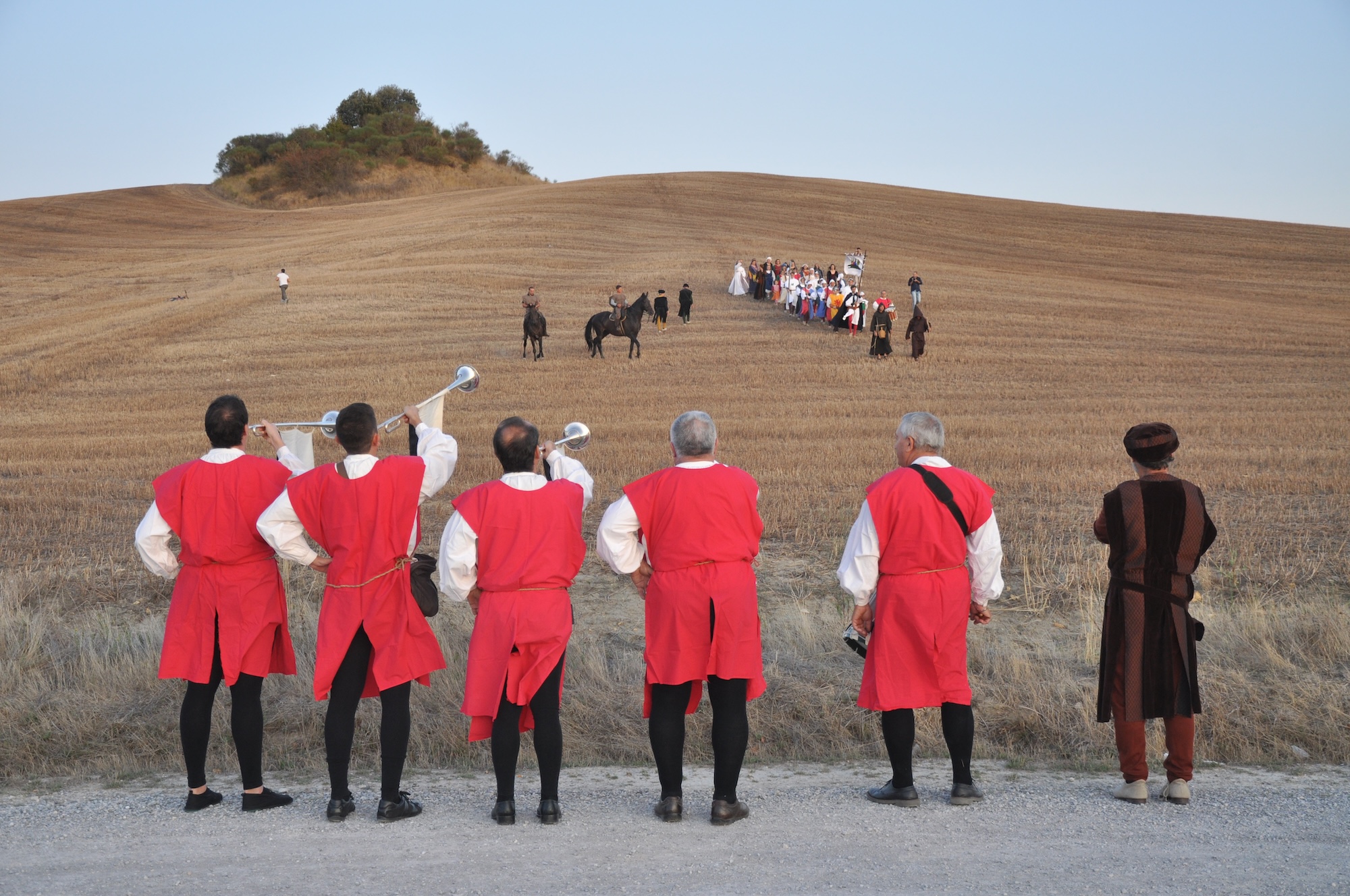 An image from the Festa del Passato e Presente in Montaperti