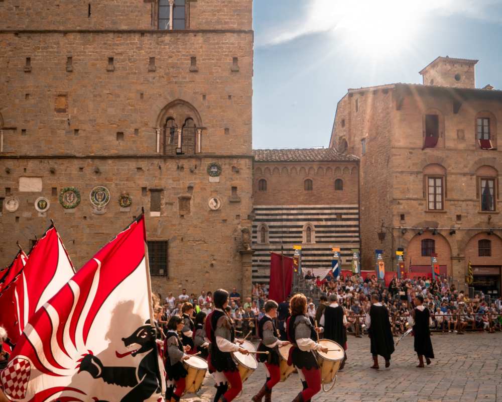 Volterra medieval festival in August