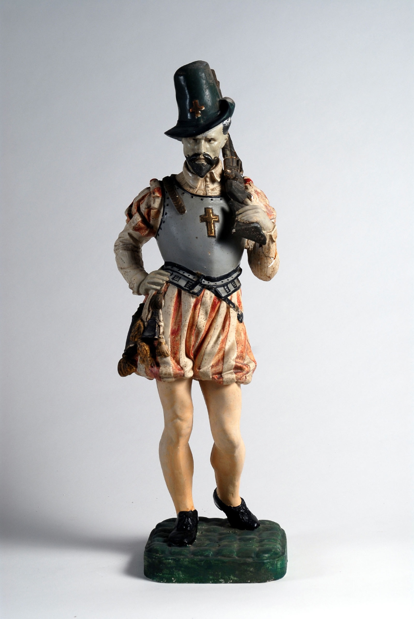 Figura de yeso de un soldado