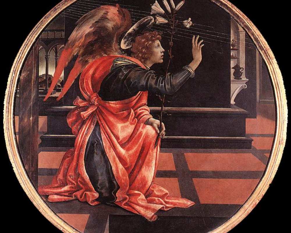 Der Verkündigungsengel von Filippino Lippi