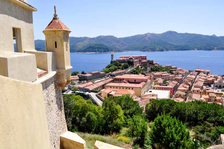 View of the sea from the Medici Fortresses