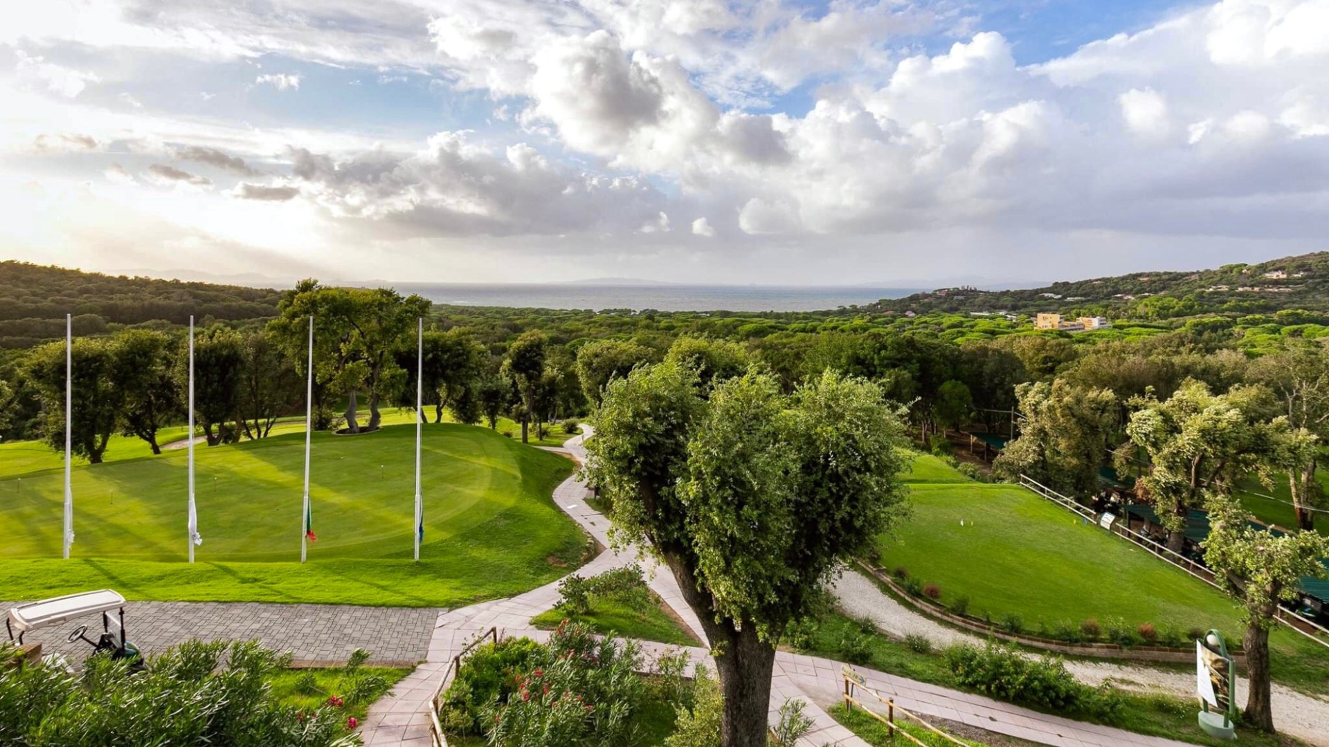 Golf Club Punta Ala, von der Terrasse gesehen