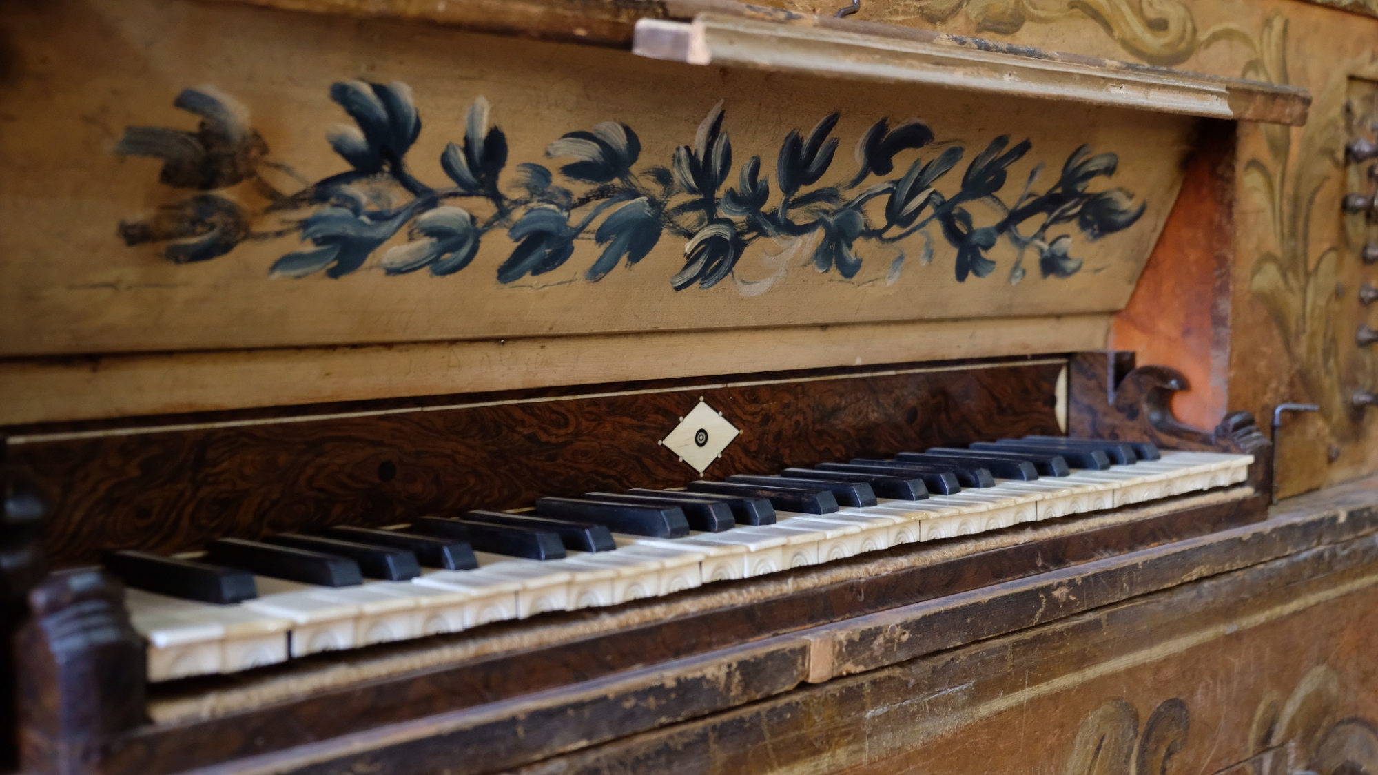 One of the instruments on display at the Organ Museum