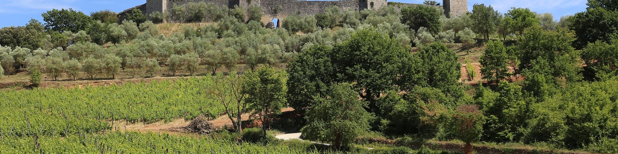 Castello di Monteriggioni sulla Via Francigena Toscana