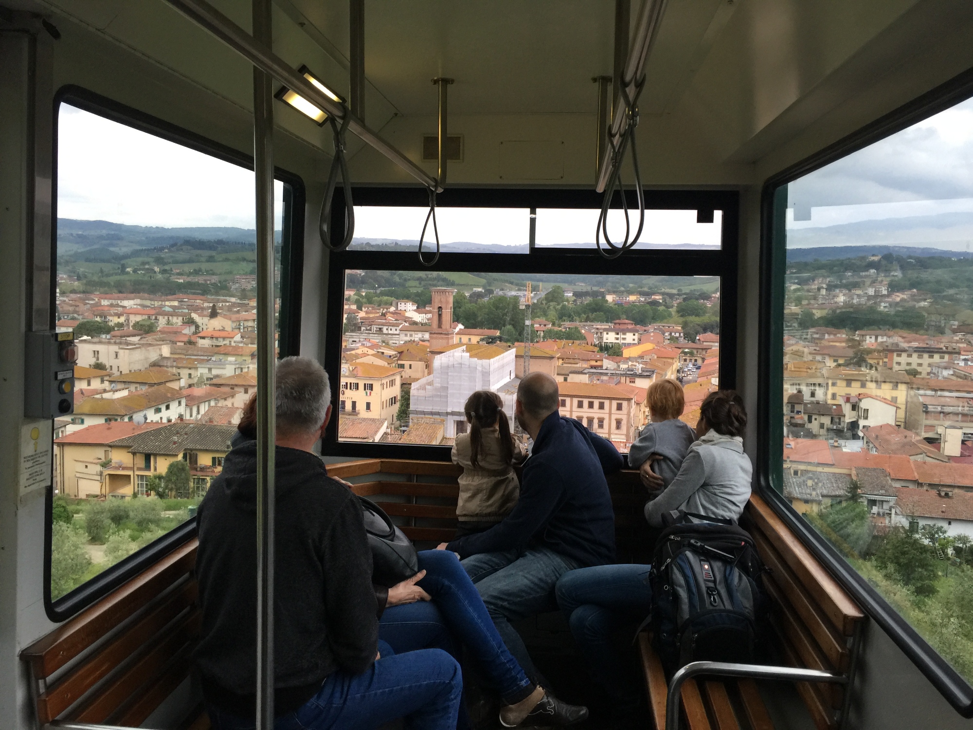 The funicular in Certaldo