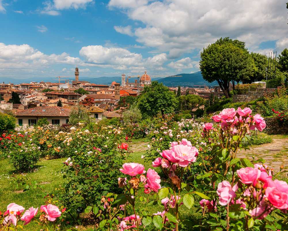 El Jardín de las Rosas en Florencia