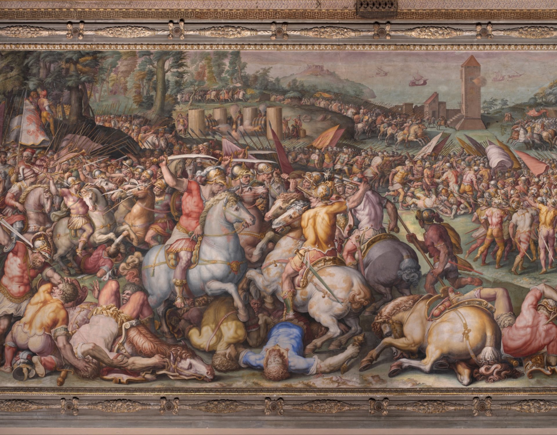 Giorgio Vasari - The rout of the Pisans at Torre San Vincenzo Giorgio Vasari - The rout of the Pisans at Torre San Vincenzo