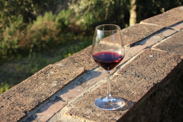 glass of chianti wine