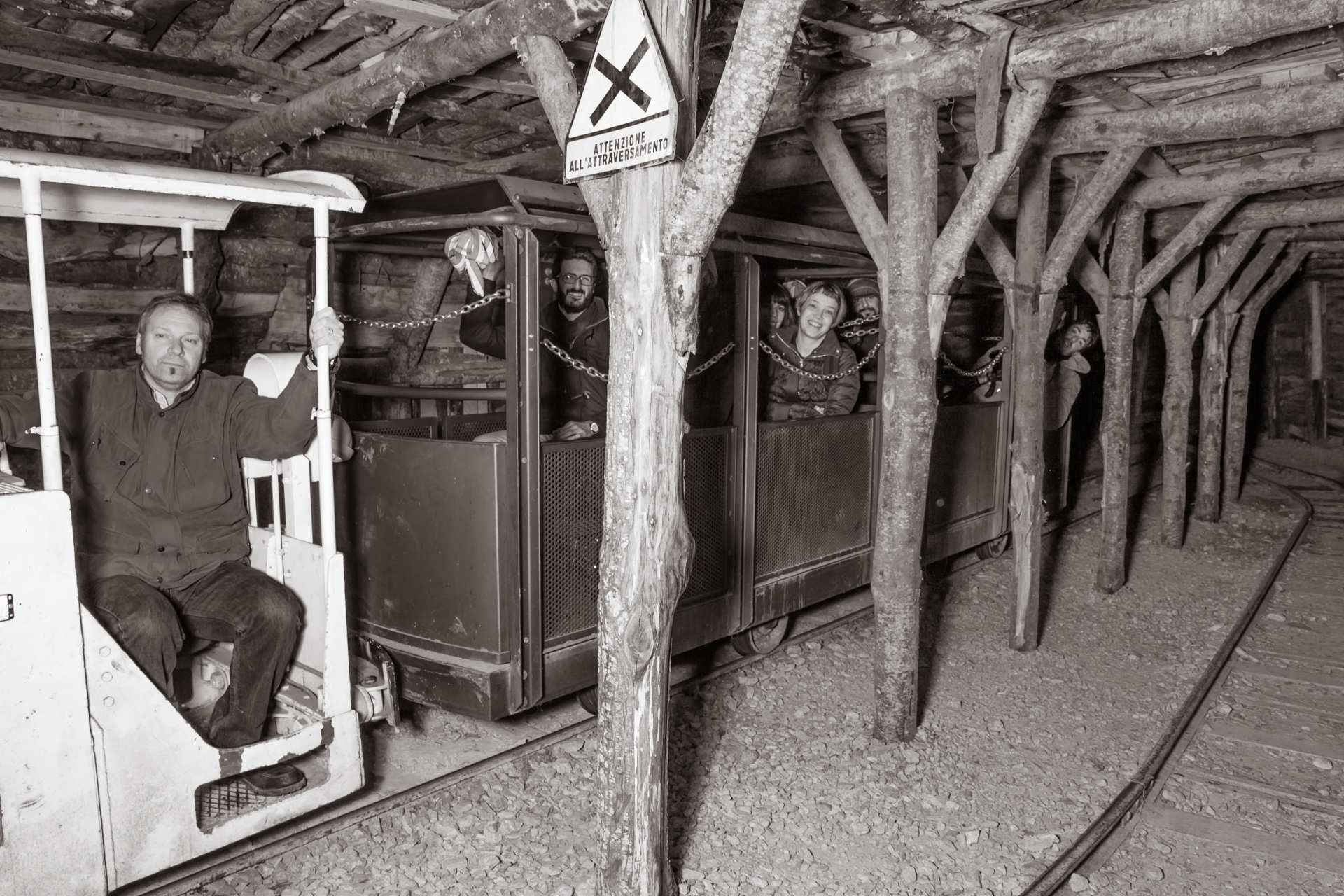 Group pic at the Mining museum of Abbadia