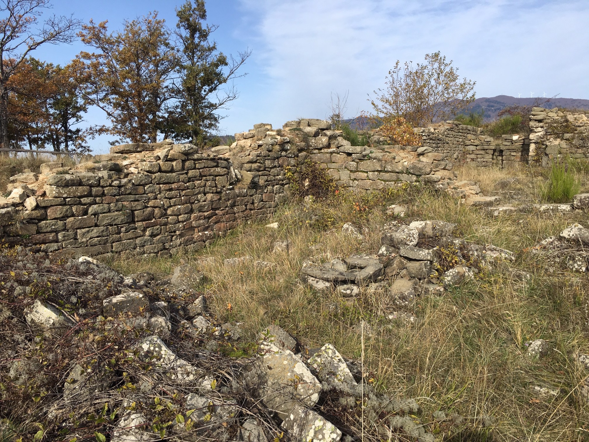 The ruins of the manor house of Poggio alla Regina, Reggello