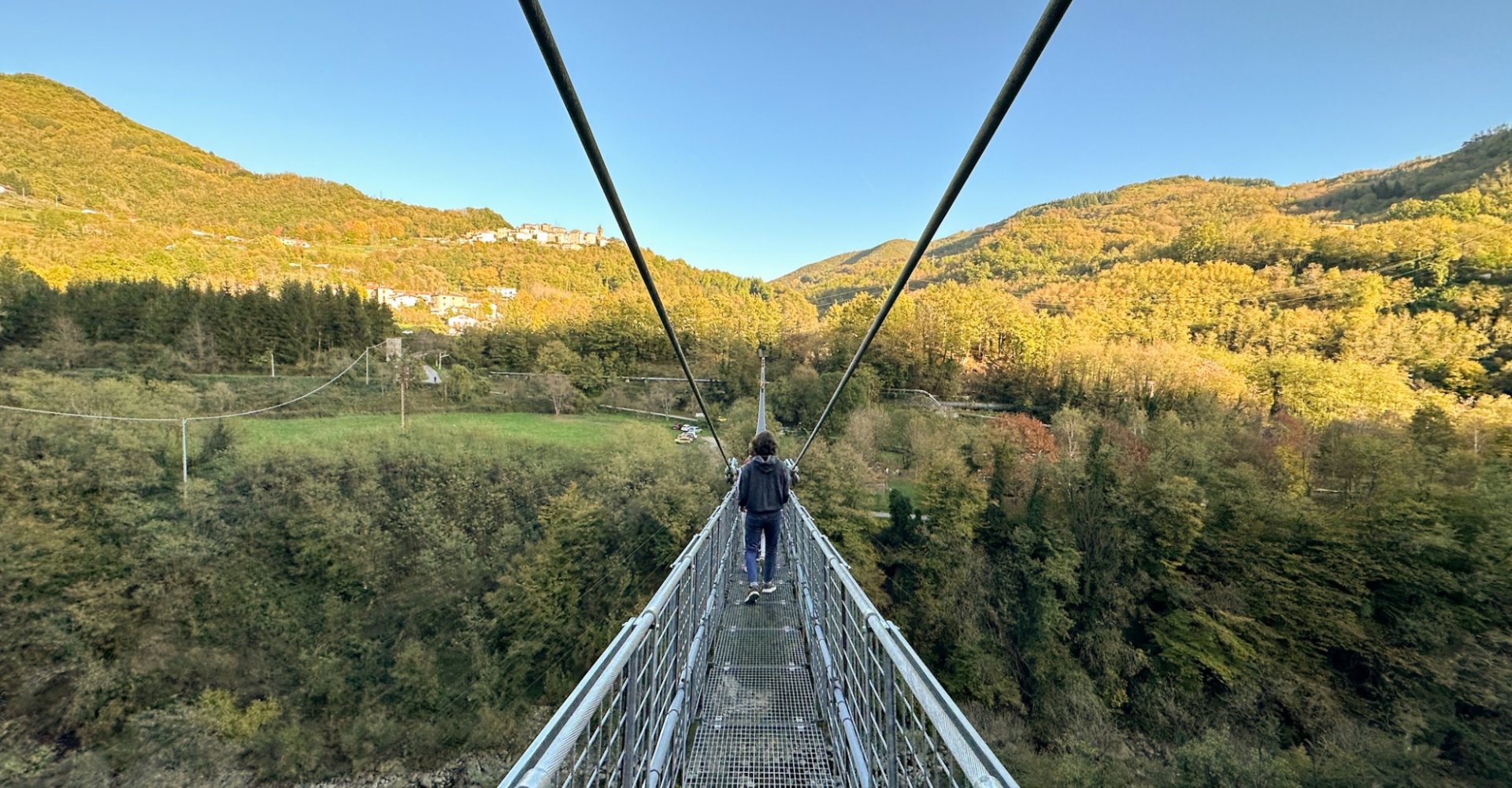 Hängebrücke „delle Ferriere“