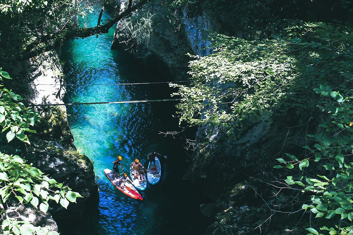 SUP lungo il torrente