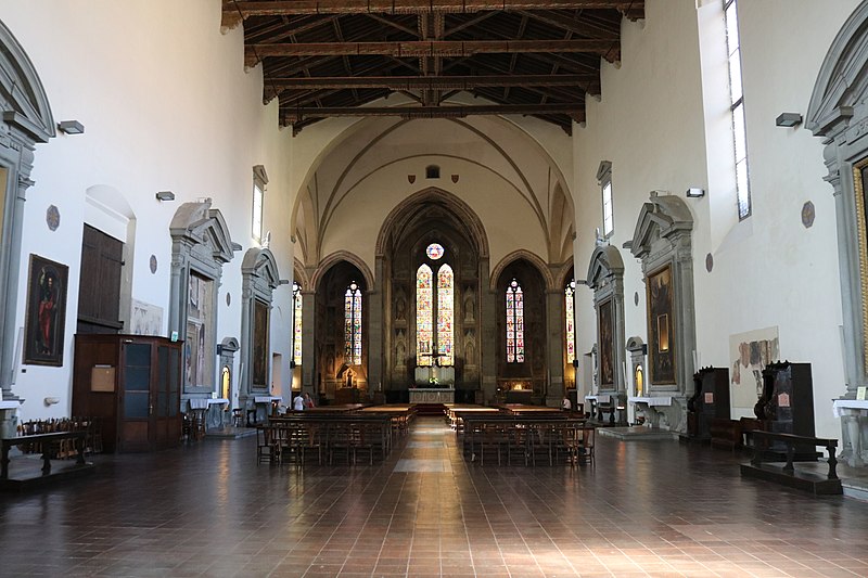 The interior of the church