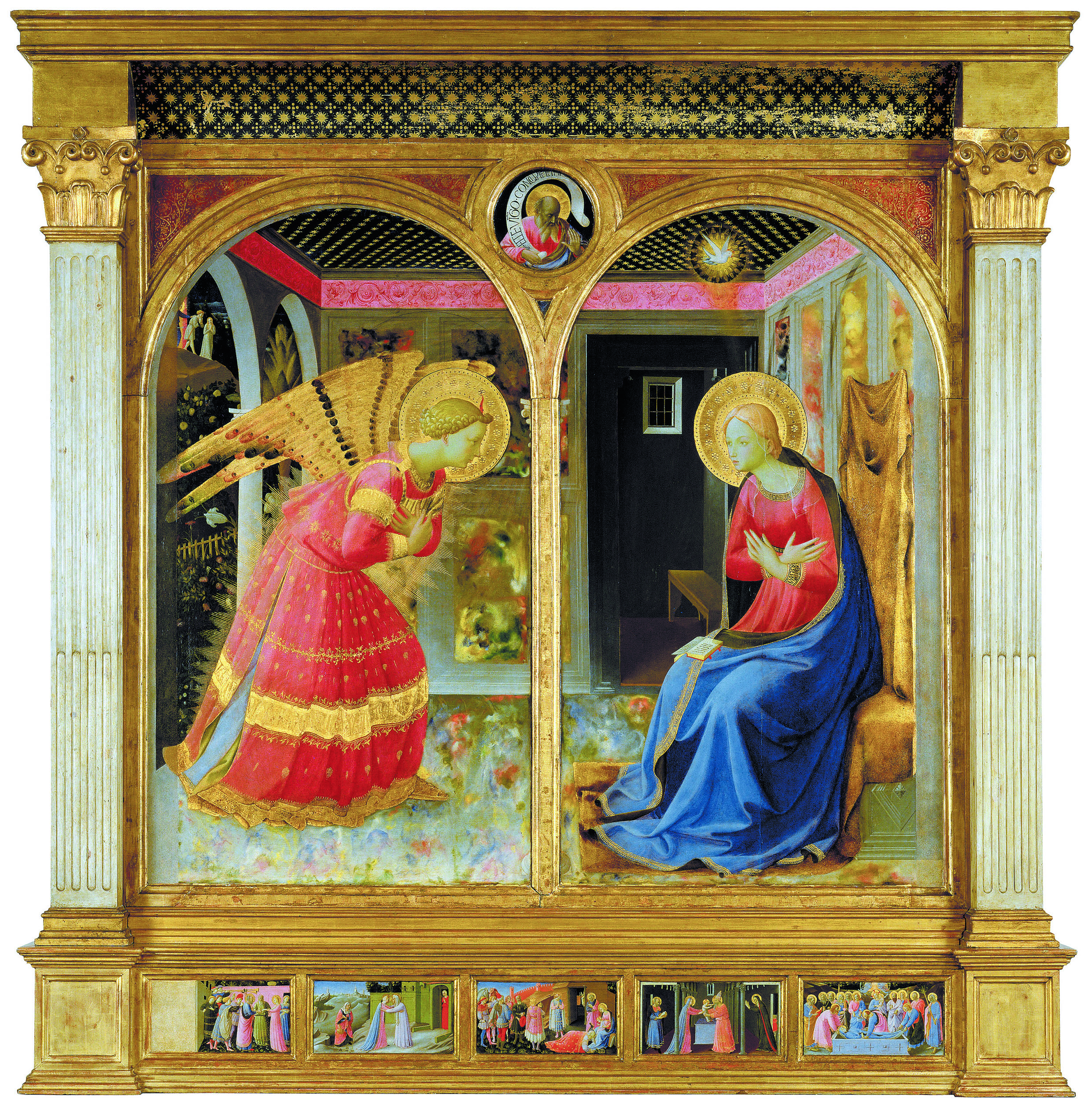 Beato Angélico, Anunciación, Museo de la Basílica de Santa María de las Gracias