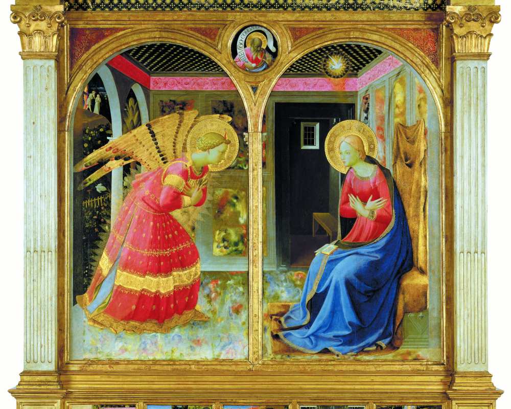 Fra Angelico, Annonciation, Musée de la Basilique de Santa Maria delle Grazie de San Giovanni Valdarno
