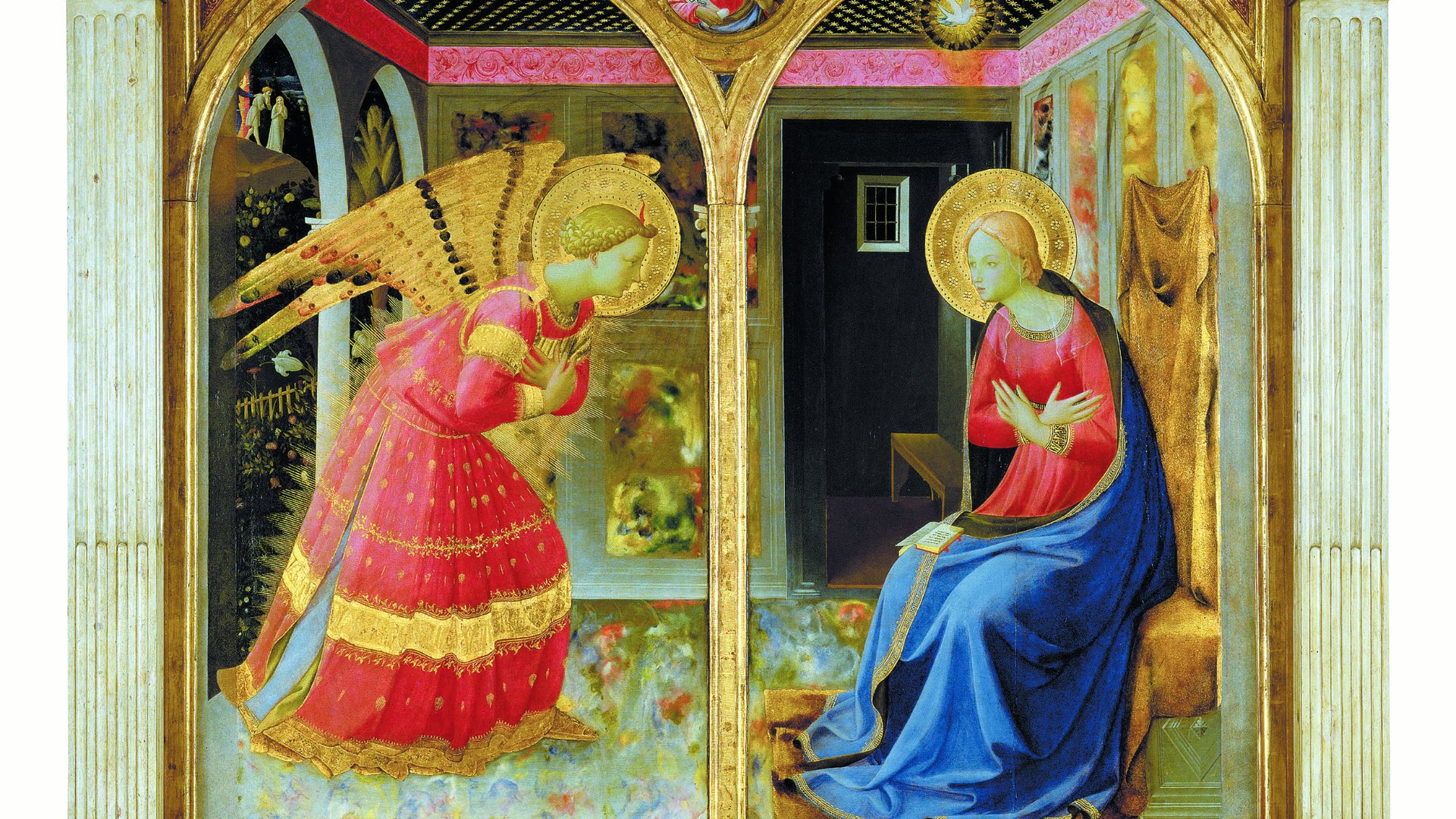 Beato Angelico, Verkündigung, Museum der Basilika Santa Maria delle Grazie in San Giovanni Valdarno
